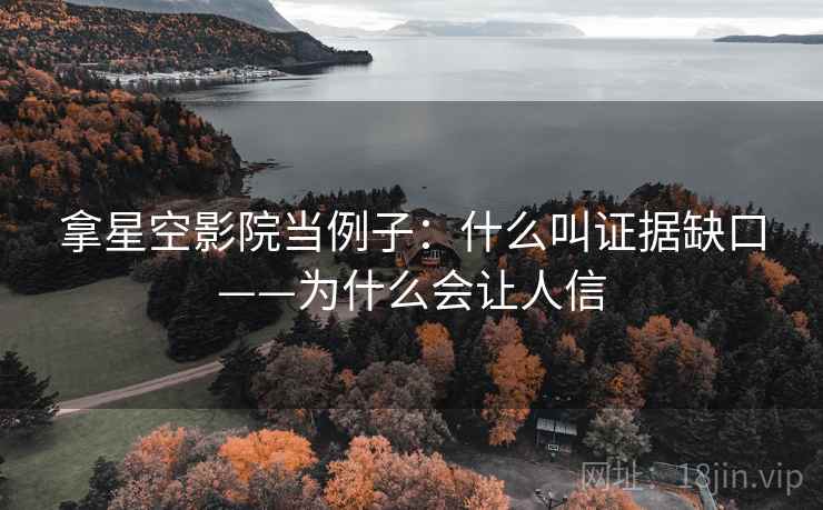 拿星空影院当例子：什么叫证据缺口——为什么会让人信